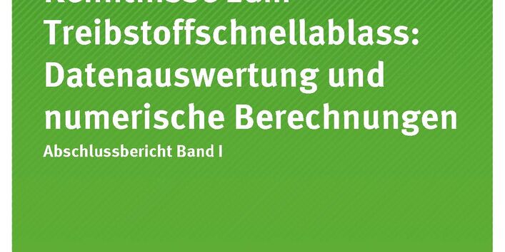 Cover der Publikation TEXTE 228/2020 Wissenschaftliche Kenntnisse zum Treibstoffschnellablass: Datenauswertung und numerische Berechnungen