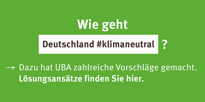 Grafik mit Ankündigung für Lösungsansätze zum Klimawandel 