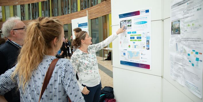 Konferenzeinblick Klimaresiliente Schwammstadt am 20.06.20 im Umweltbundesamt, Dessau-Roßlau