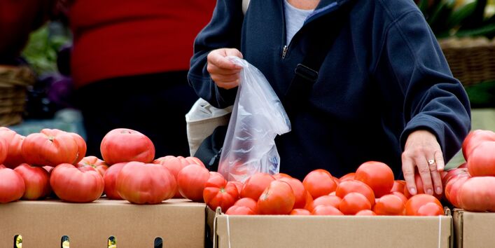 Tomaten auf dem Wochenmarkt