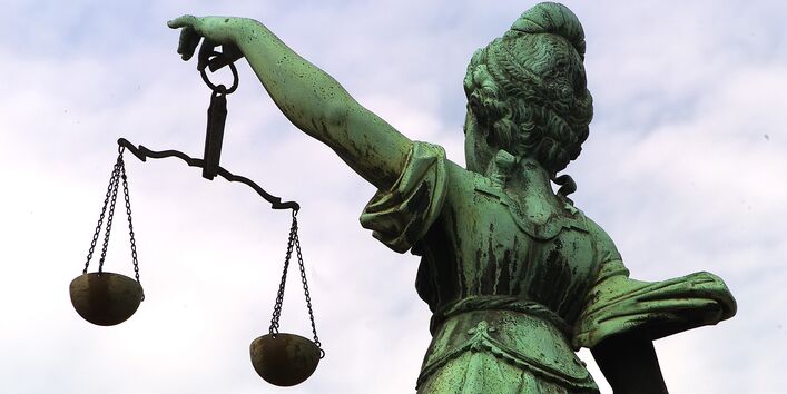 The statue of Justitia