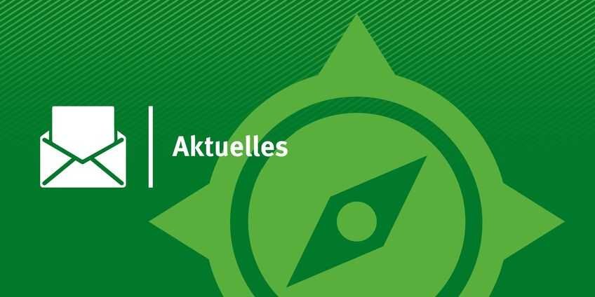 KomPass-Logo mit Briefsymbol und Text Aktuelles